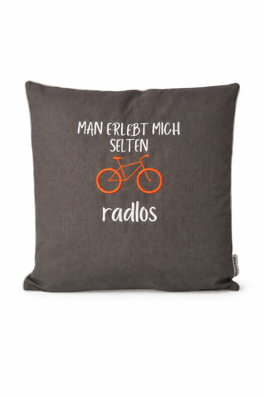 Besticktes Outdoorkissen - selten Radlds