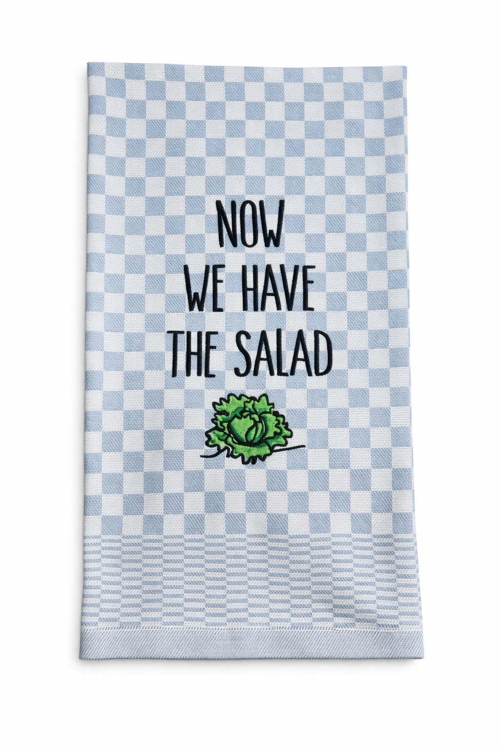 Geschirrtuch Küchenhandtuch bestickt 50x70 Baumwolle Küchendeko Geschenk für Salatliebhaber Vegetarier
